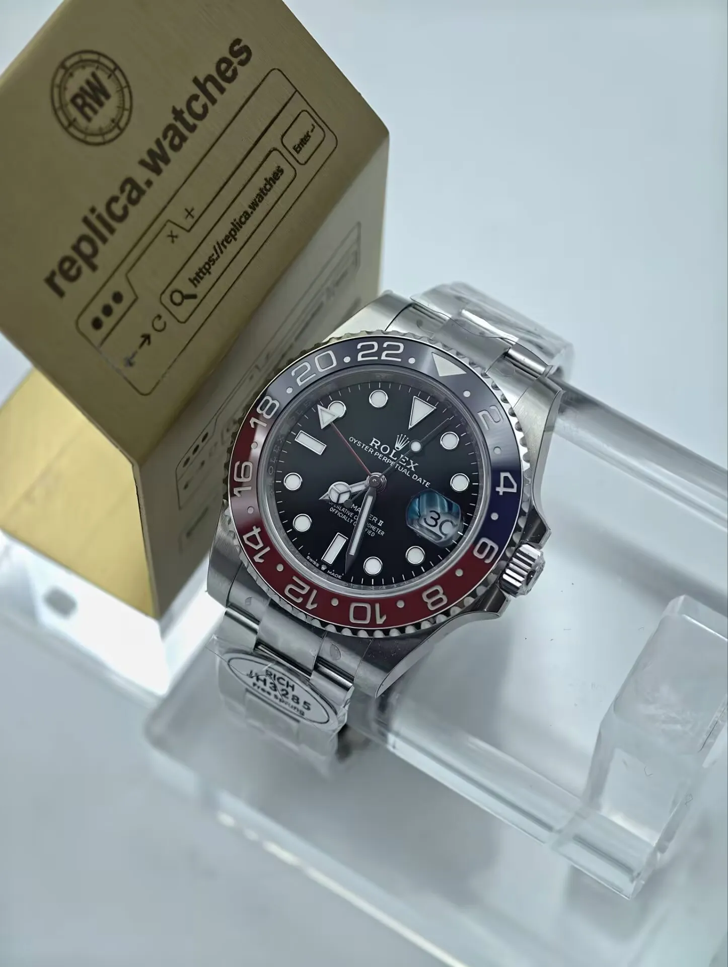 Rolex GMT-Master II Pepsi 126710BLRO 3285 Automatic 40mm Black Dial Super Clone Watch
