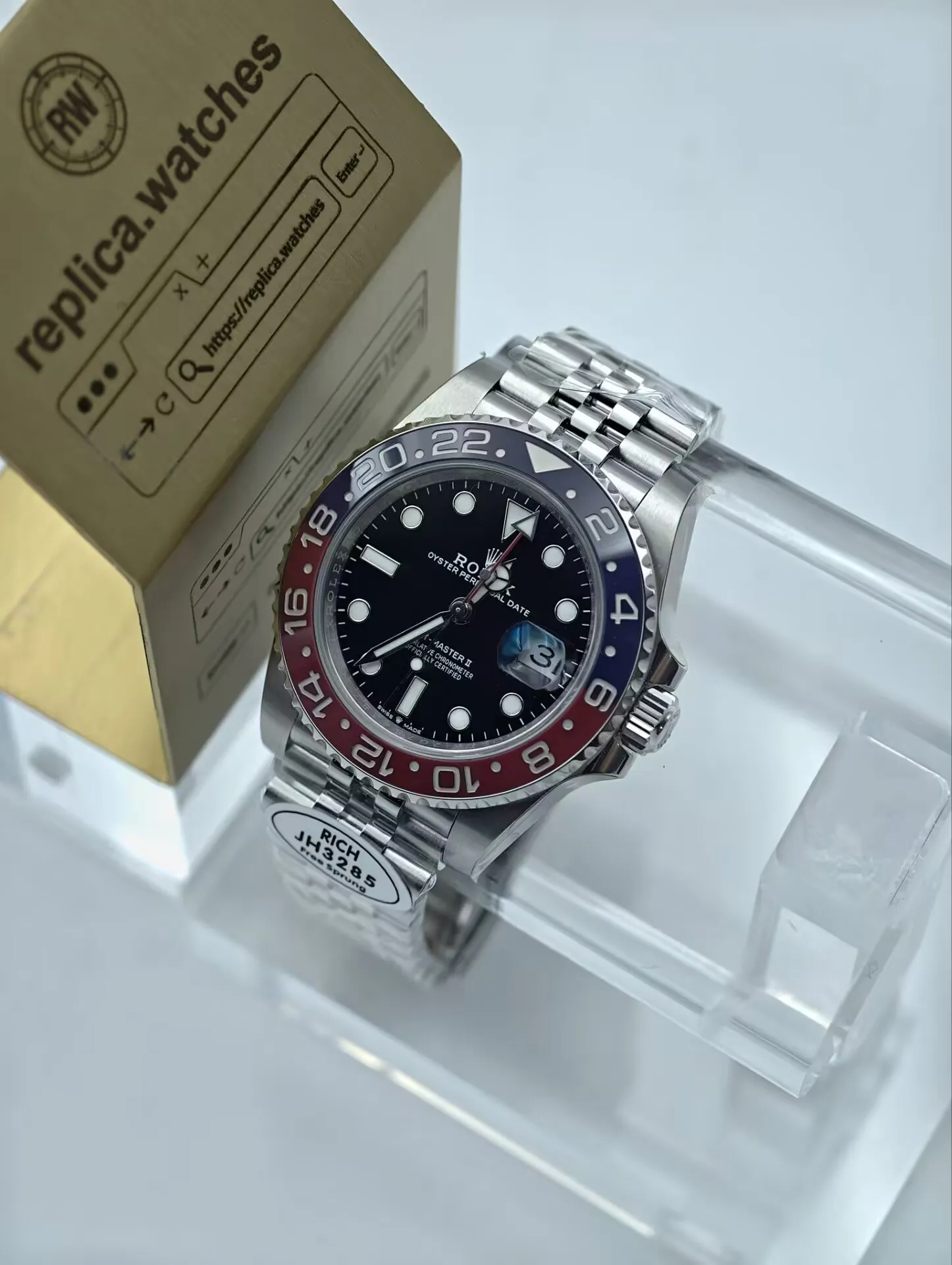 Rolex GMT-Master II 126710BLRO-0001 3285 40mm 904L Steel Jubilee Replica Watch