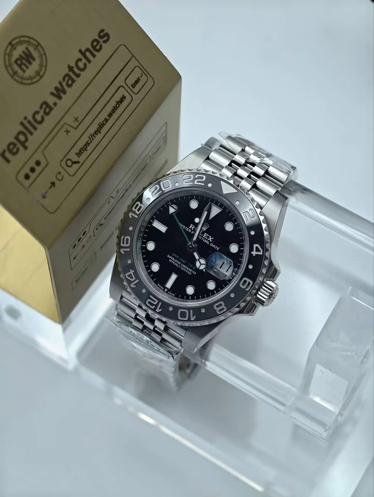 Rolex GMT-Master II M126710GRNR-0003 40mm 3285 Sapphire Automatic Replica Watch