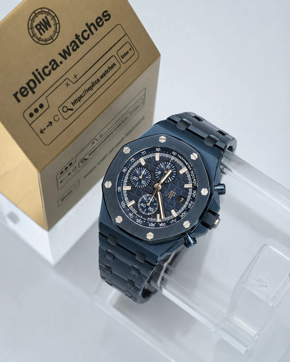 Super Clone Audemars Piguet Royal Oak Offshore 26238CD.OO.1300CD.01 42mm Blue Ceramic Chronograph APK Factory Watch