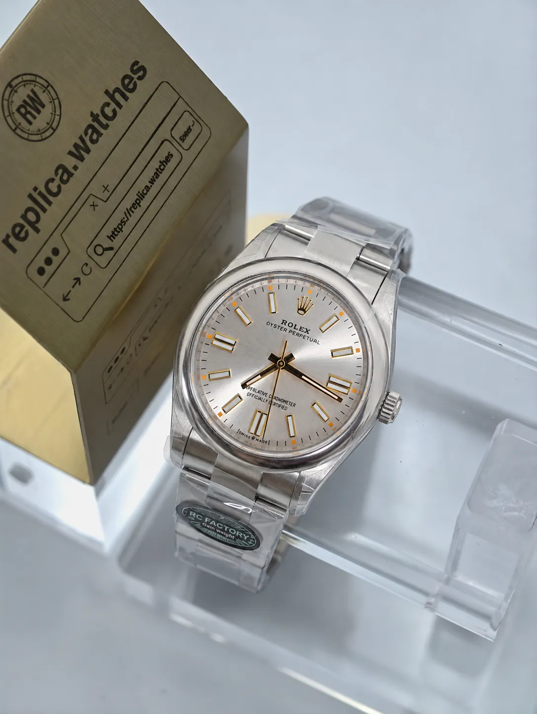 Super Clone Rolex Oyster Perpetual M134300-0001 41mm Classic Green Dial No Date 904L Steel 3230 Movement Watch