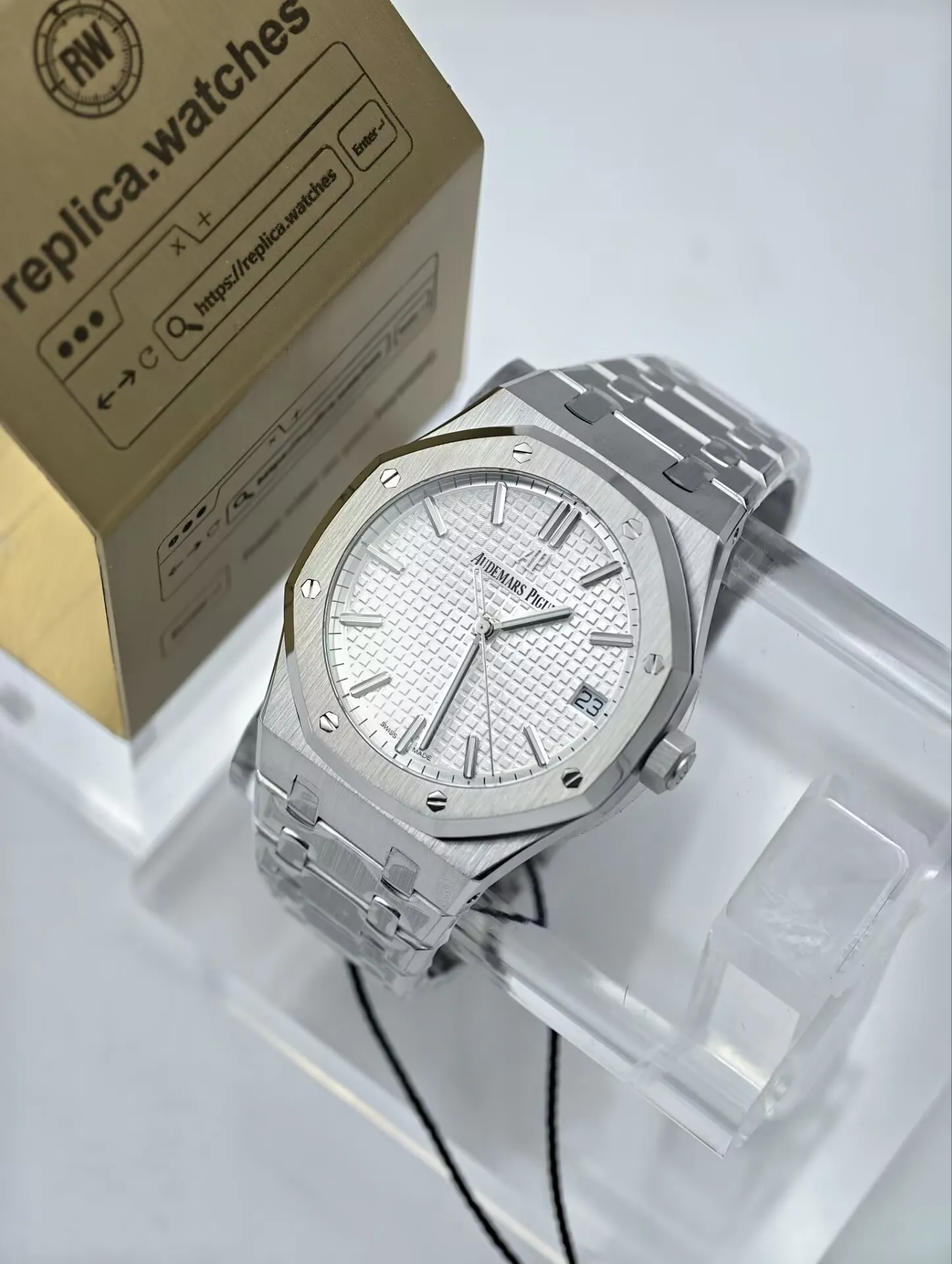 Audemars Piguet Royal Oak 41mm Stainless Steel 15500ST.OO.1220ST.04 Replica Watch with 4302 Movement