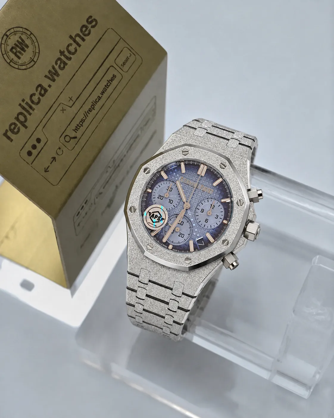 Audemars Piguet Royal Oak 26240BC.GG.1324BC.02 Blue Dial 41mm Free-Sprung 4401 Movement Replica Watch