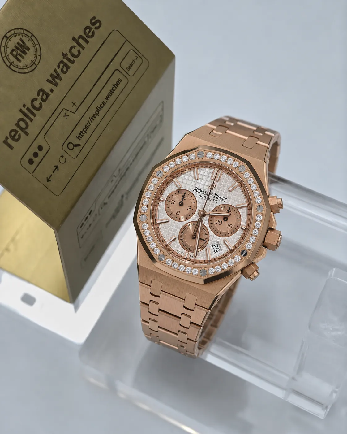 Audemars Piguet Royal Oak 26315OR.ZZ.1256OR.01 38mm White Dial Replica Watch