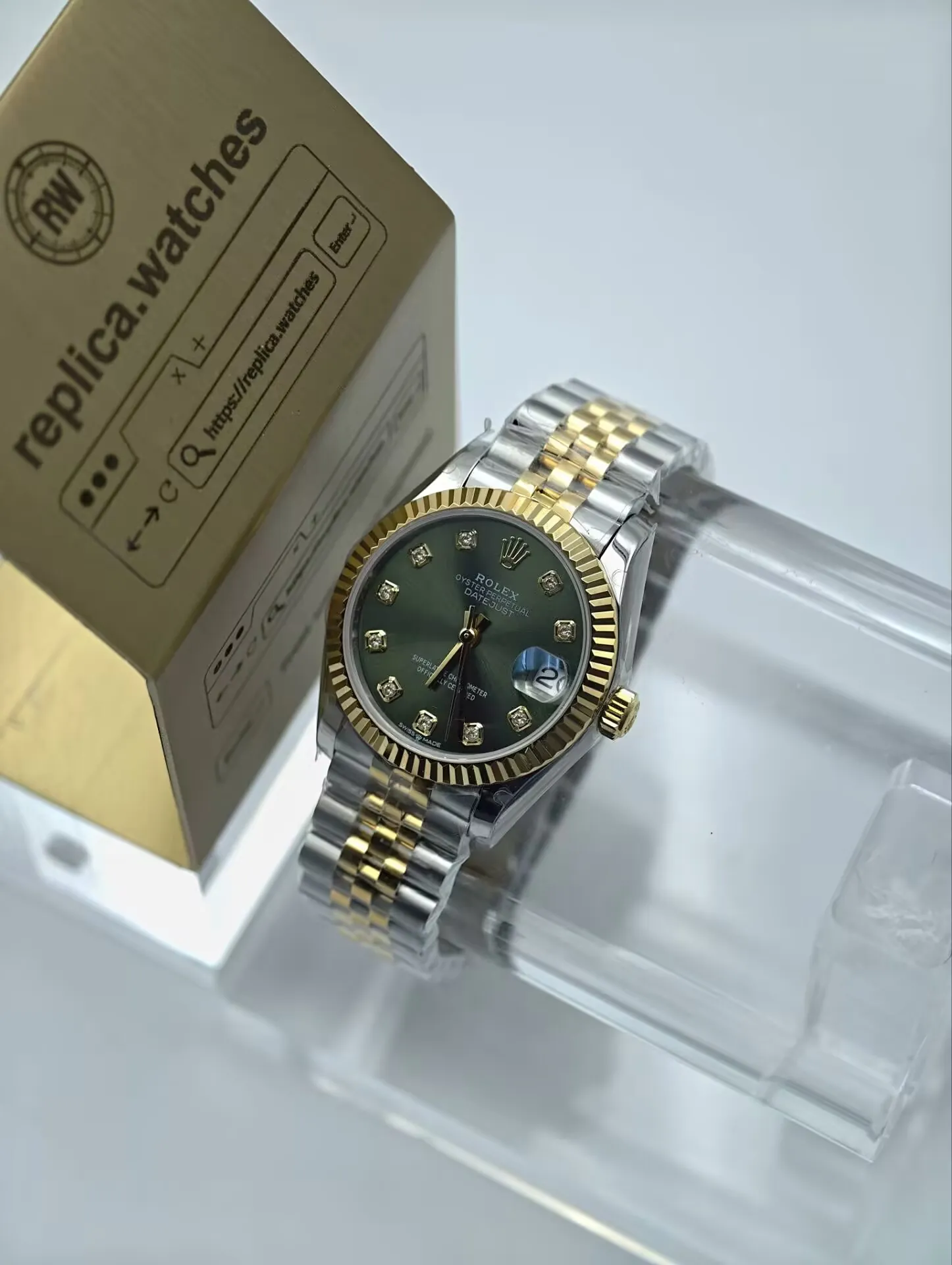 Rolex Datejust M278273-0030 31mm Replica 2236 Movement Green Dial Watch