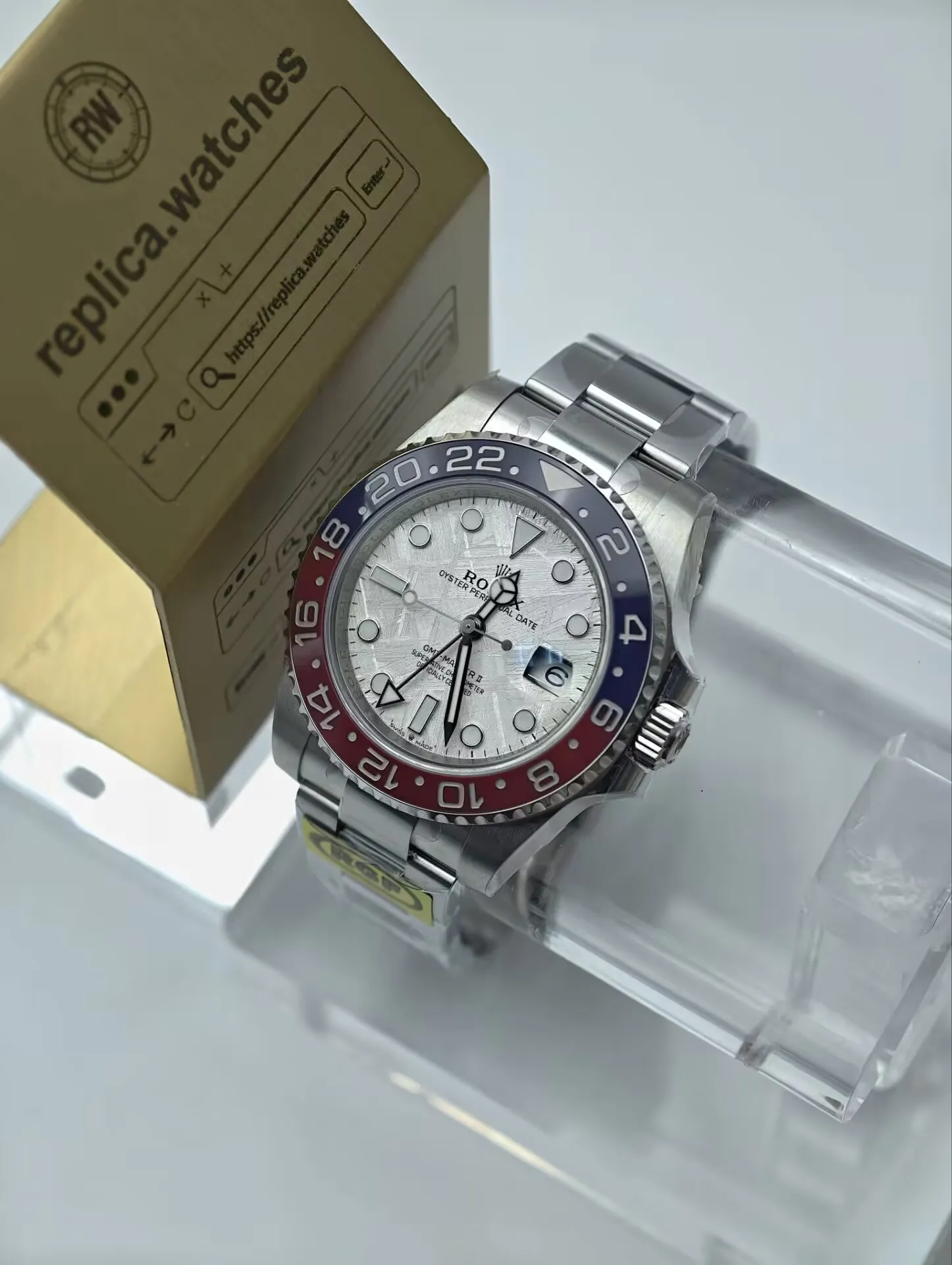 Rolex GMT-Master II Replica 40mm 126719BLRO-0002 Meteorite Dial 3285 Movement Watch