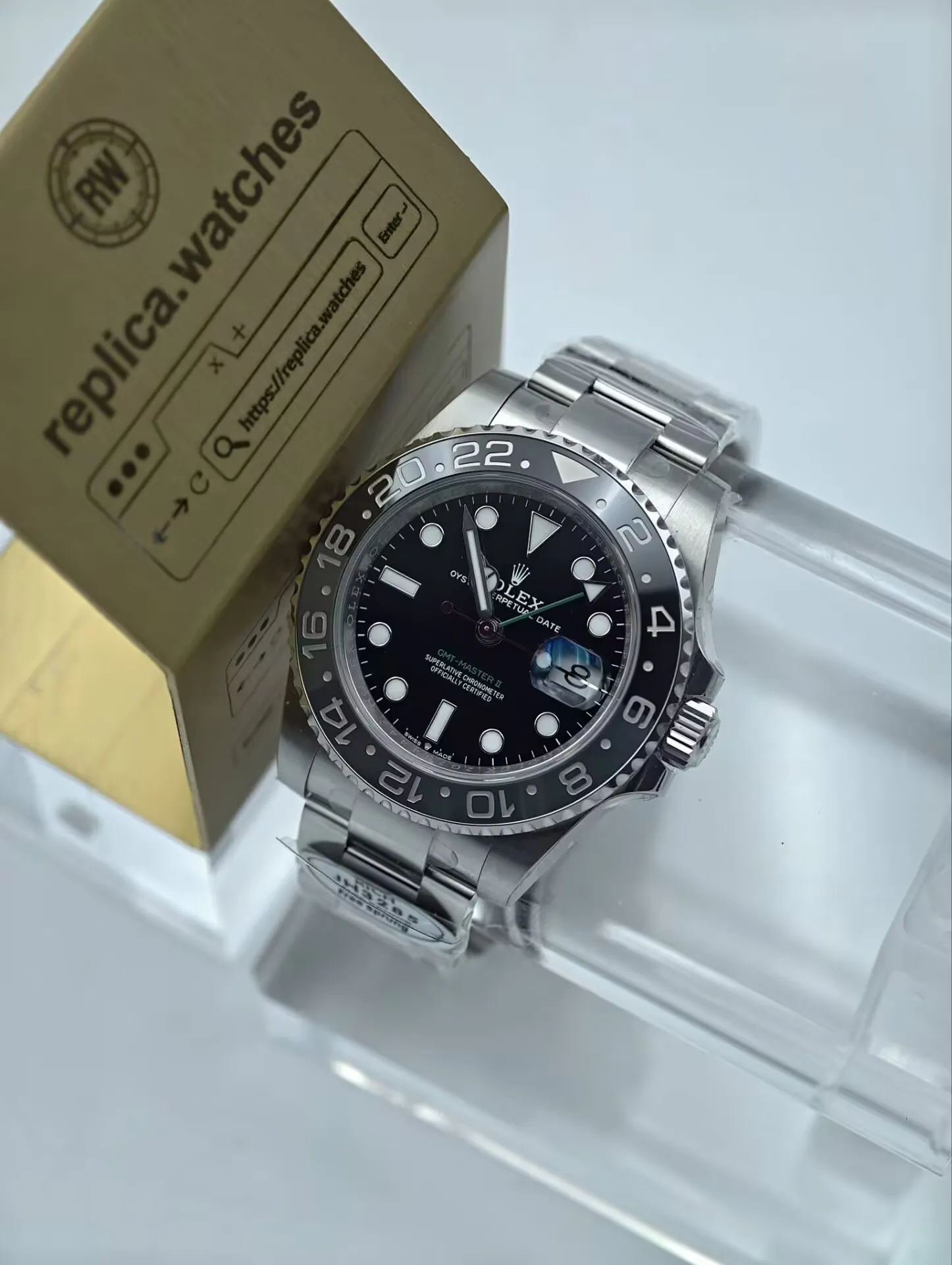 Rolex GMT-Master II Replica M126710GRNR-0004 40mm Oyster Bracelet 3285 Watch