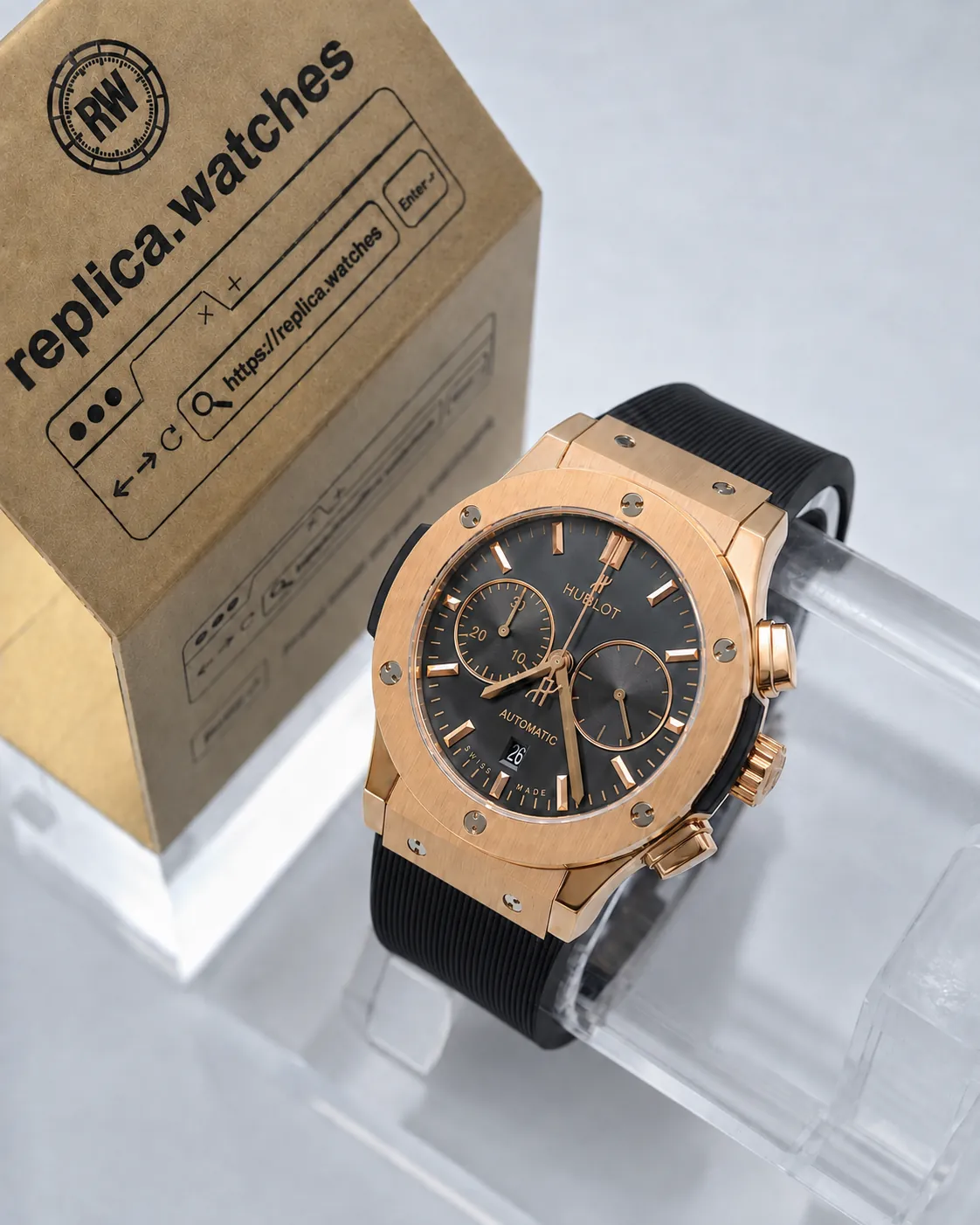 Hublot Classic Fusion 42mm 541.OX.7080.RX HUB1153 Movement Grey Dial Luxury Replica Watch