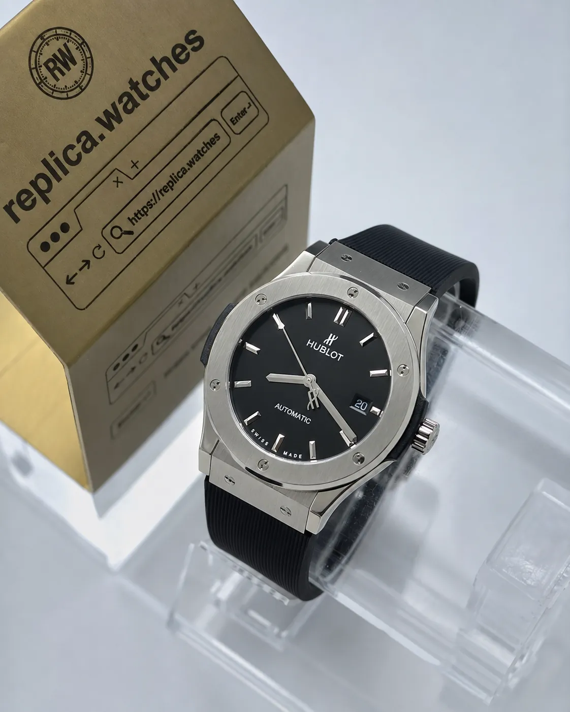 Hublot Classic Fusion 542.NX.1171.RX 42mm HUB1110 Movement Black Dial Automatic Sports Replica Watch