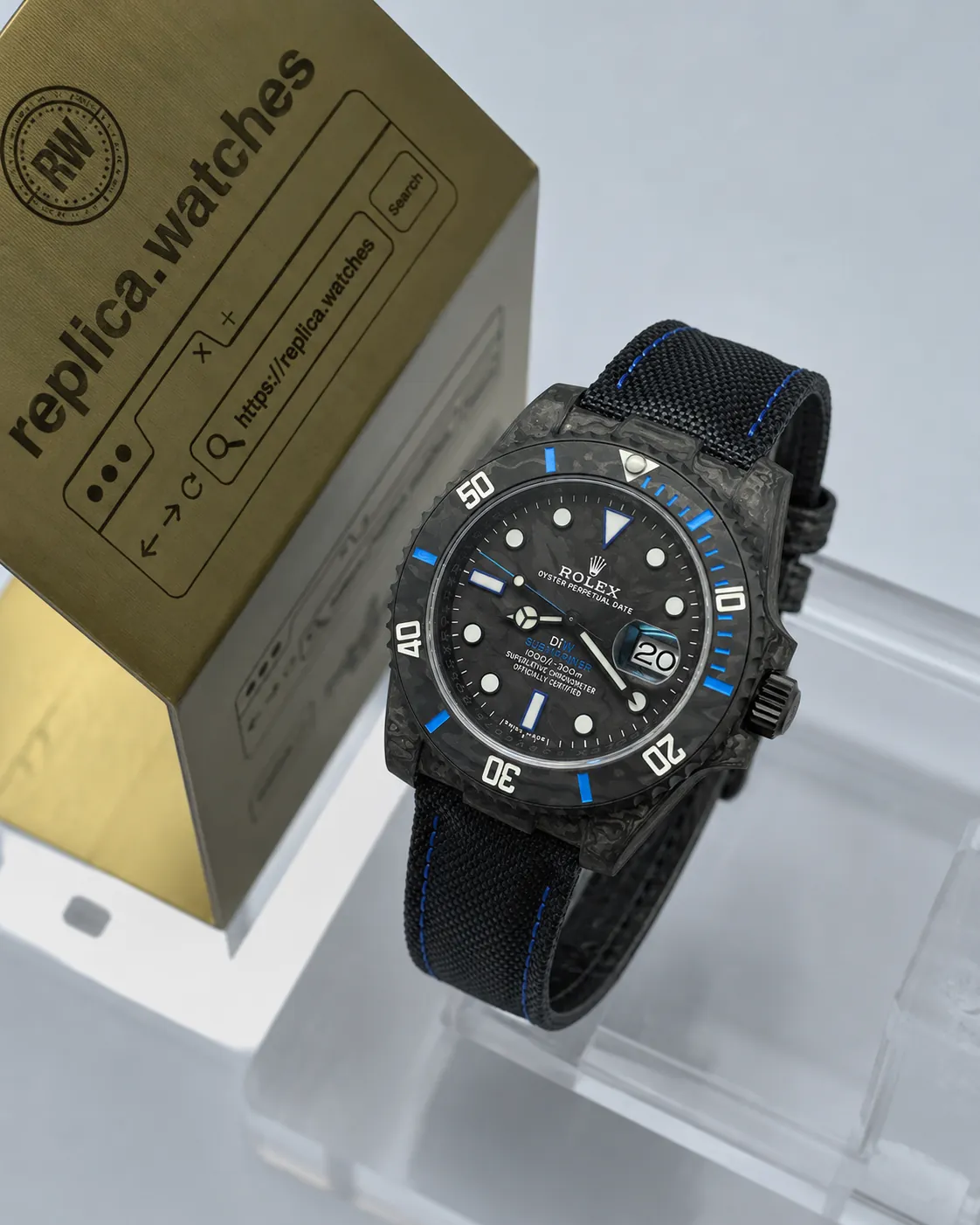 Rolex Submariner DIW Carbon Edition Forged Carbon 40mm 3135 Movement Luxury Sports Replica Watch