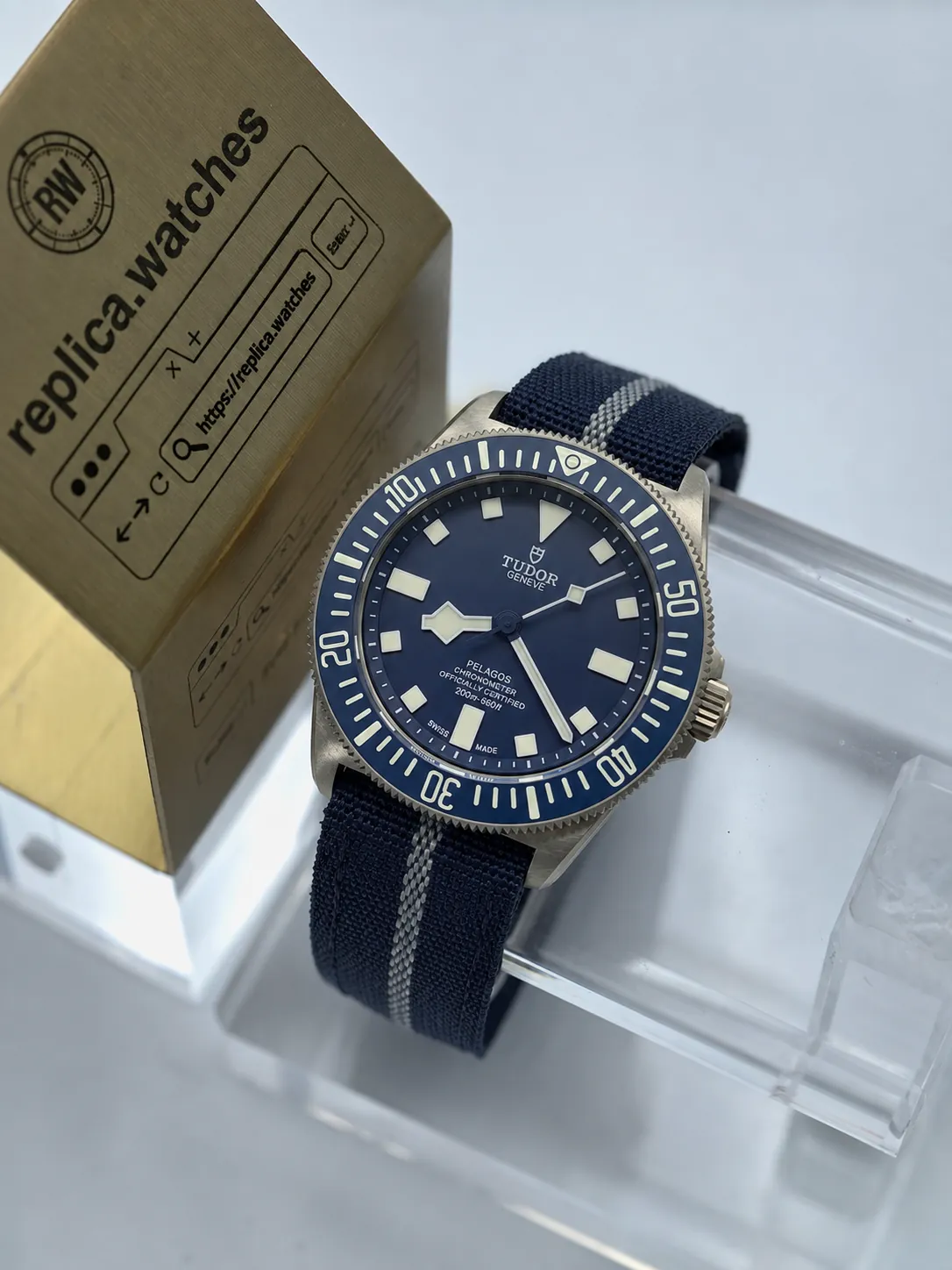 Tudor Pelagos FXD M25707B 42mm Replica MT5602 Movement Titanium Blue Dial Watch