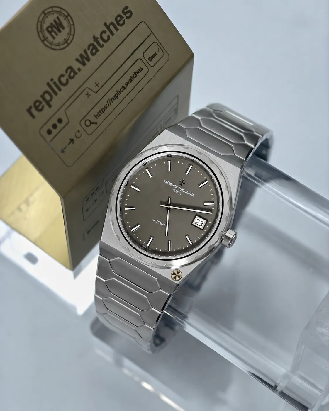Vacheron Constantin Historiques 222 Gray Dial 44018/411 37mm Automatic Date Replica Watch