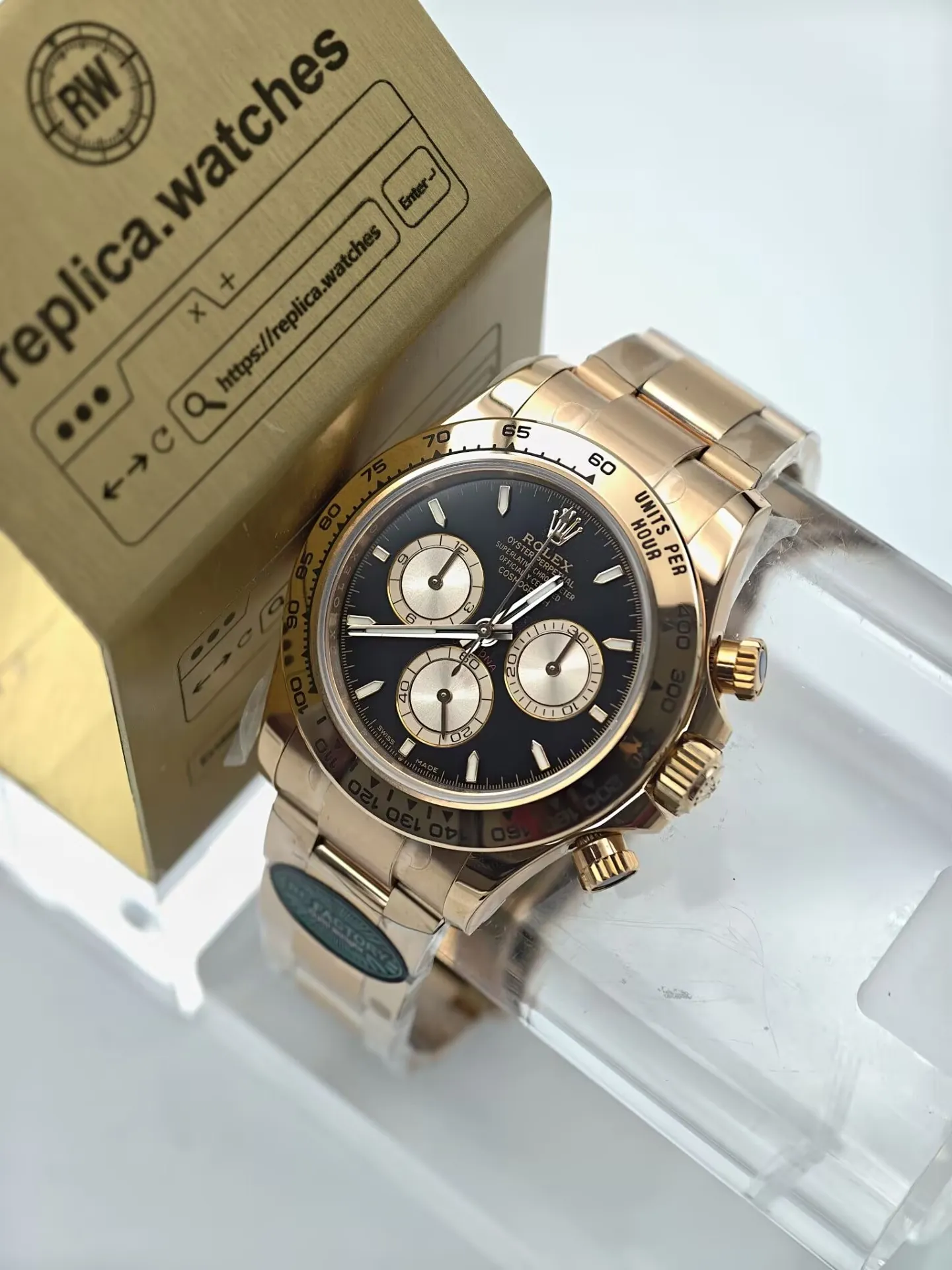 Rolex Daytona M126505-0001 Gain Weight Super Clone Watch 40mm Rose Gold Clone Calibre 4131
