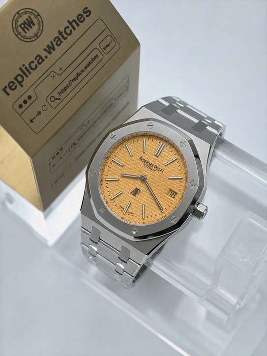 Audemars Piguet Royal Oak 15202BC.OO.1240BC.01 Super Clone Watch with Salmon Dial and Clone Cal.2121 Movement
