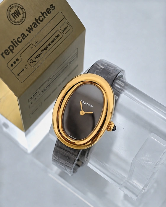 Cartier Super Clone Watches 1:1 Baignoire Mini Black Dial Quartz WGBA0040
