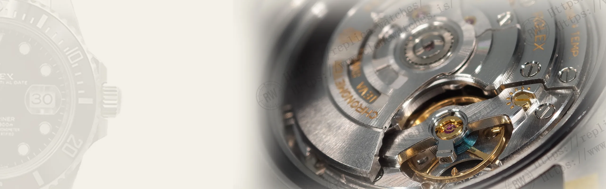 The details of a clone watch movement
