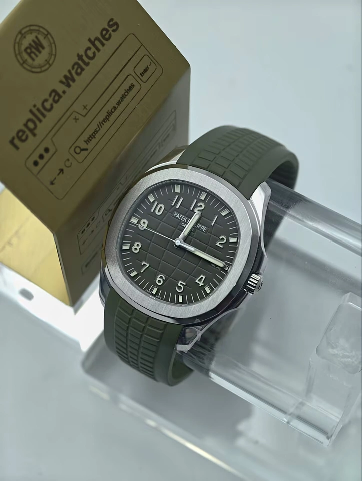 Patek Philippe Aquanaut 5168G-010 Weighted Version Super Clone Watch 42mm Khaki Green Dial Clone Caliber 26-330