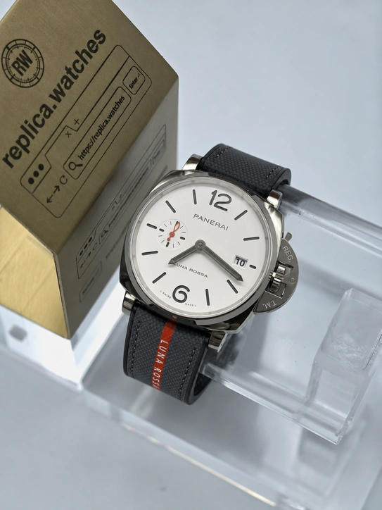 Panerai Super Clone Watches Luminor Due PAM01381 42mm White Dial AISI 316L Stainless Steel