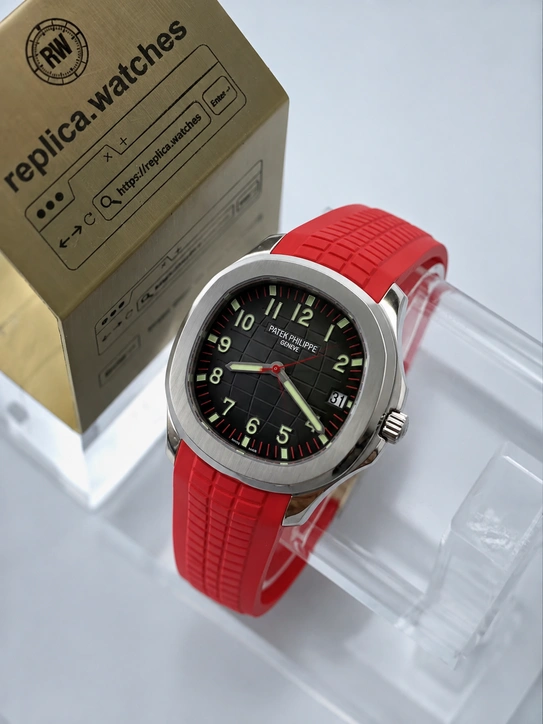 Patek Philippe Super Clone Watches Aquanaut 5167A-012 Red Strap 40mm Caliber 324 SC Edition