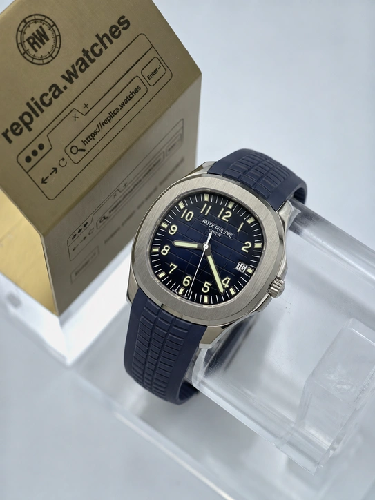 Patek Philippe Aquanaut 5168G-001 Super Clone Watch 42mm Blue Dial High Quality 1:1 Clone