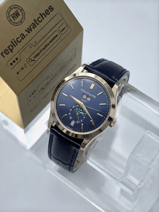 Patek Philippe Super Clone Watches Complications 5396G-017 Blue Dial 38.5mm Clone Cal.26-330 Luxury Watch