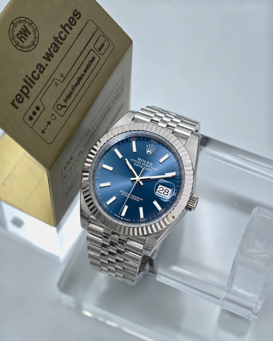 Rolex Datejust M126334-0002 Super Clone Watch 41mm Bright Blue Dial 904L Steel Luxury Automatic Timepiece