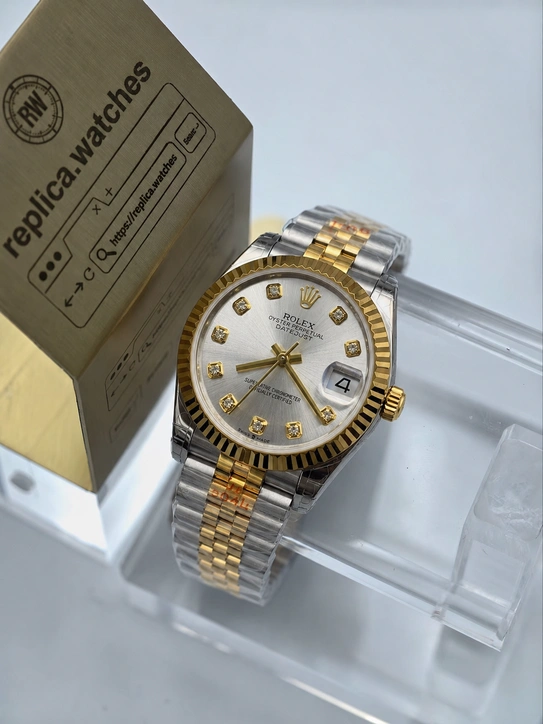 Rolex Datejust 31mm M278273-0020 Two-Tone 18K Yellow Gold Plated Jubilee Bracelet with Silver Sunray Diamond Dial