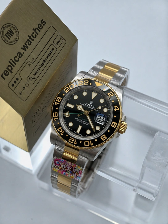 Rolex GMT-Master II M116713LN-0001 Super Clone Watch with Black Dial 904L Steel & Clone Calibre 3186 Movement
