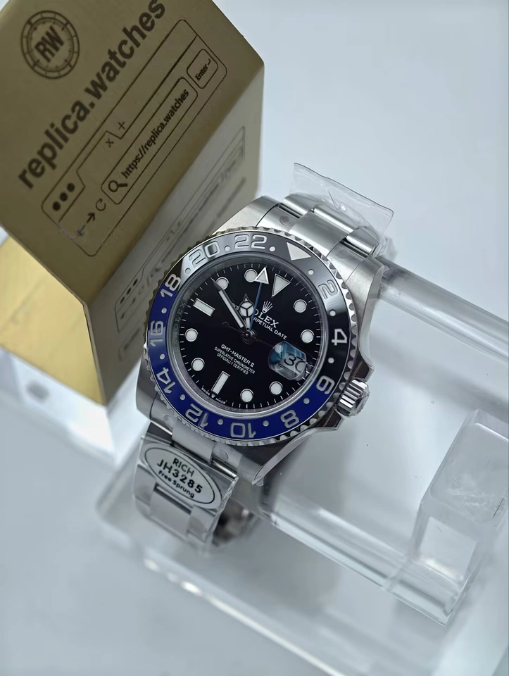 Rolex GMT-Master II M126710BLNR 40mm Black Dial Super Clone Watches 1:1 Cal.3285 Stainless Steel Sport Watch