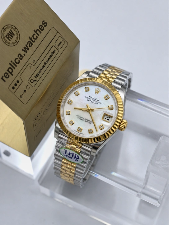 Rolex Ladies Datejust M278273-0028 Super Clone Watch 31mm Mother of Pearl Dial 904L Steel Two-Tone