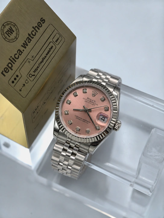 Rolex Ladies Datejust M278274-0032 1:1 Clone Watch 31mm Pink Dial 904L Steel & Clone Calibre 2236