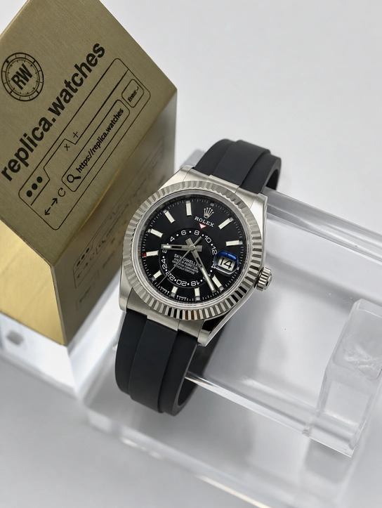 Rolex Sky Dweller M336239-0002 Super Clone Watch 42mm Black Dial 904L Stainless Steel Clone Calibre 9002