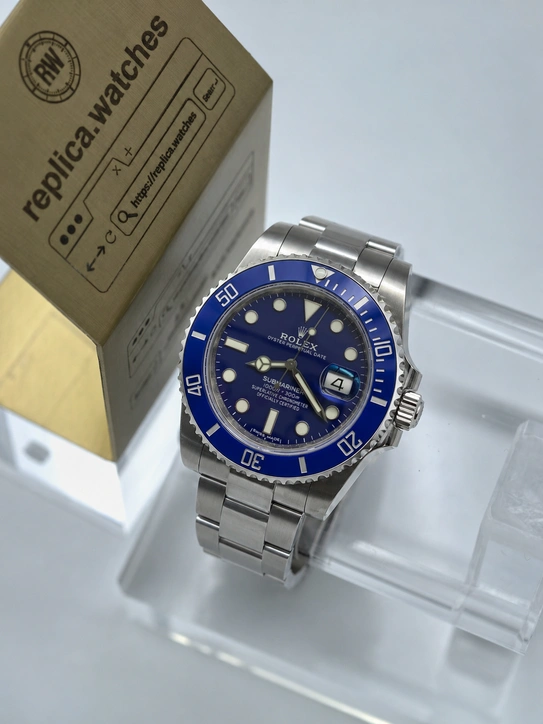 Best Super Clone Rolex Submariner 116619LB Blue Dial 40mm 904L Stainless Steel 3135 Automatic Watch