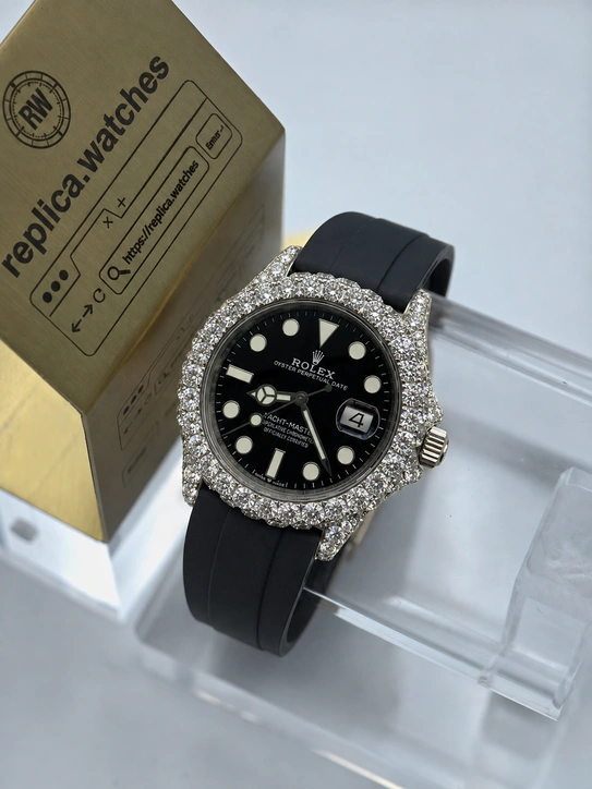 Super Clone Rolex Yacht-Master 42mm M226659 Custom Lab Diamond Bezel Clone 3235 Movement 904L Steel