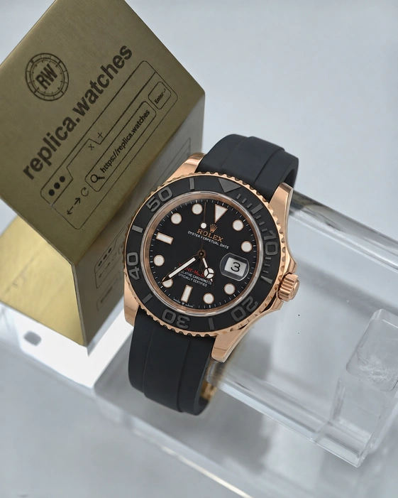 Rolex Yacht-Master 40m126655-0002 Rose Gold Oysterflex Super Clone Watches 1:1