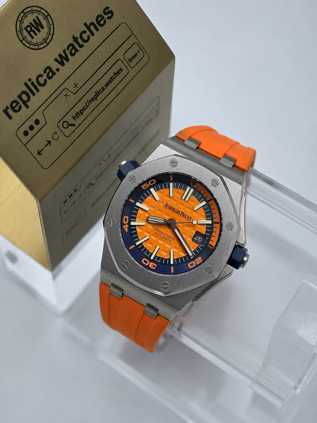 Audemars Piguet Royal Oak Offshore 15710ST.OO.A070CA.01 Super Clone Watch 42mm Orange Dial 1:1 Clone