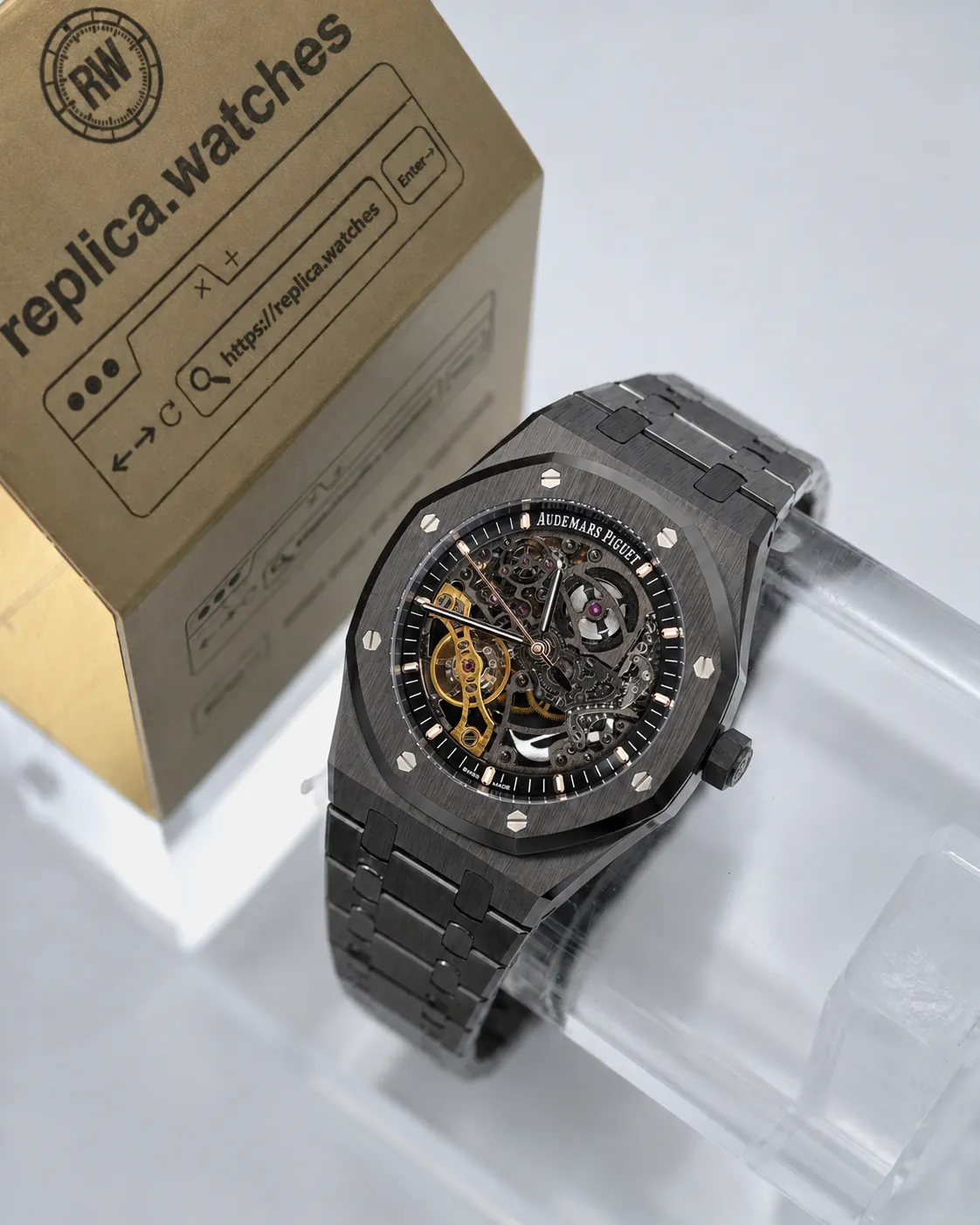 Replica Audemars Piguet Royal Oak 15416CE.OO.1225CE.01 Skeleton Gray Dial 41mm THB Factory Watch