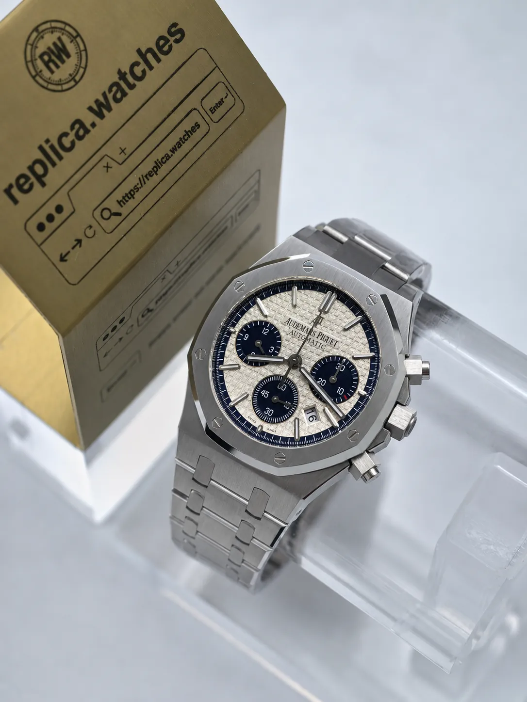 Replica Audemars Piguet Royal Oak 26315ST.OO.1256ST.01 Silver Dial 38mm IP Factory Watch