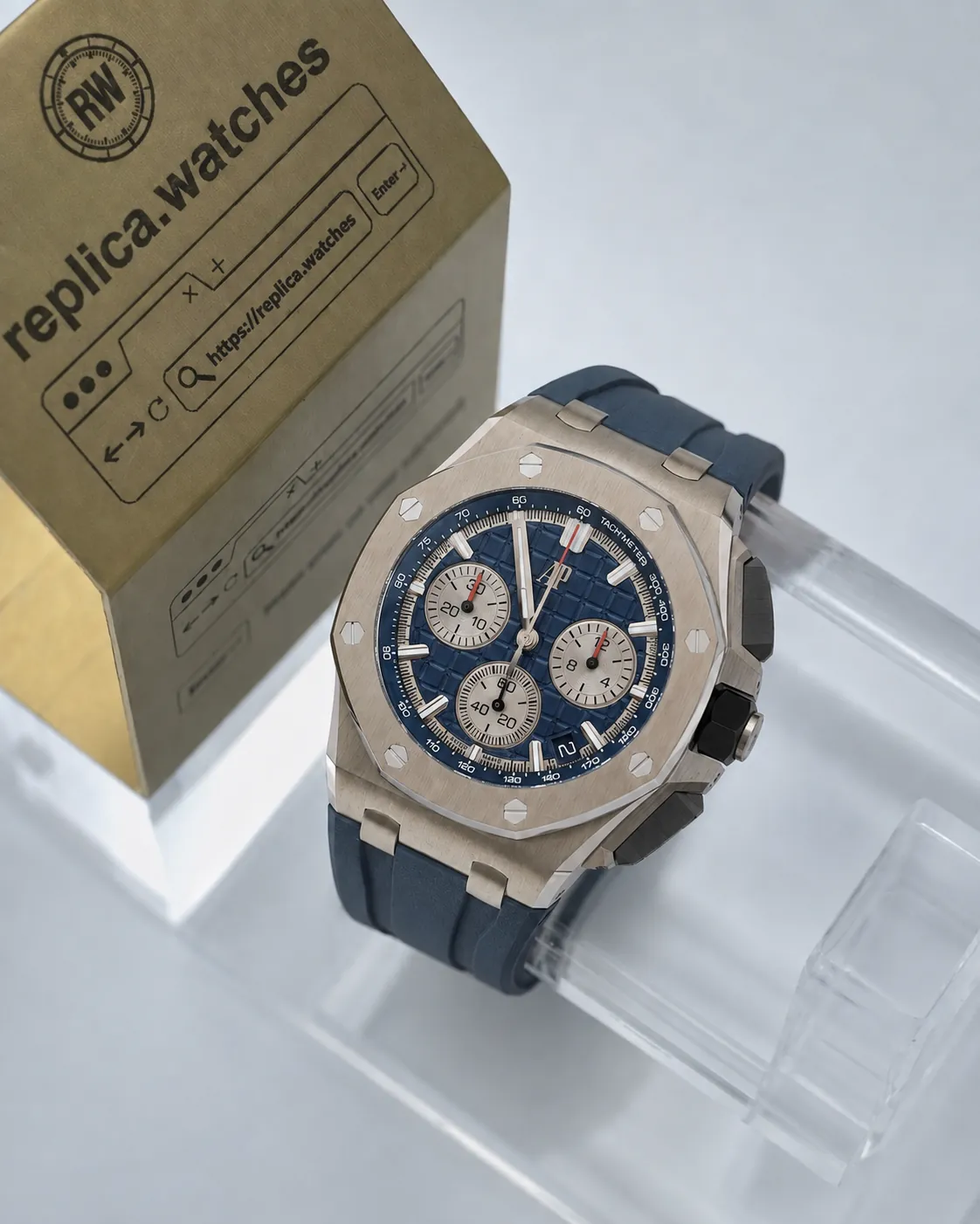 Replica Audemars Piguet Royal Oak Offshore 26420TI.OO.A027CA.01 Blue Dial 43mm DD Factory Watch