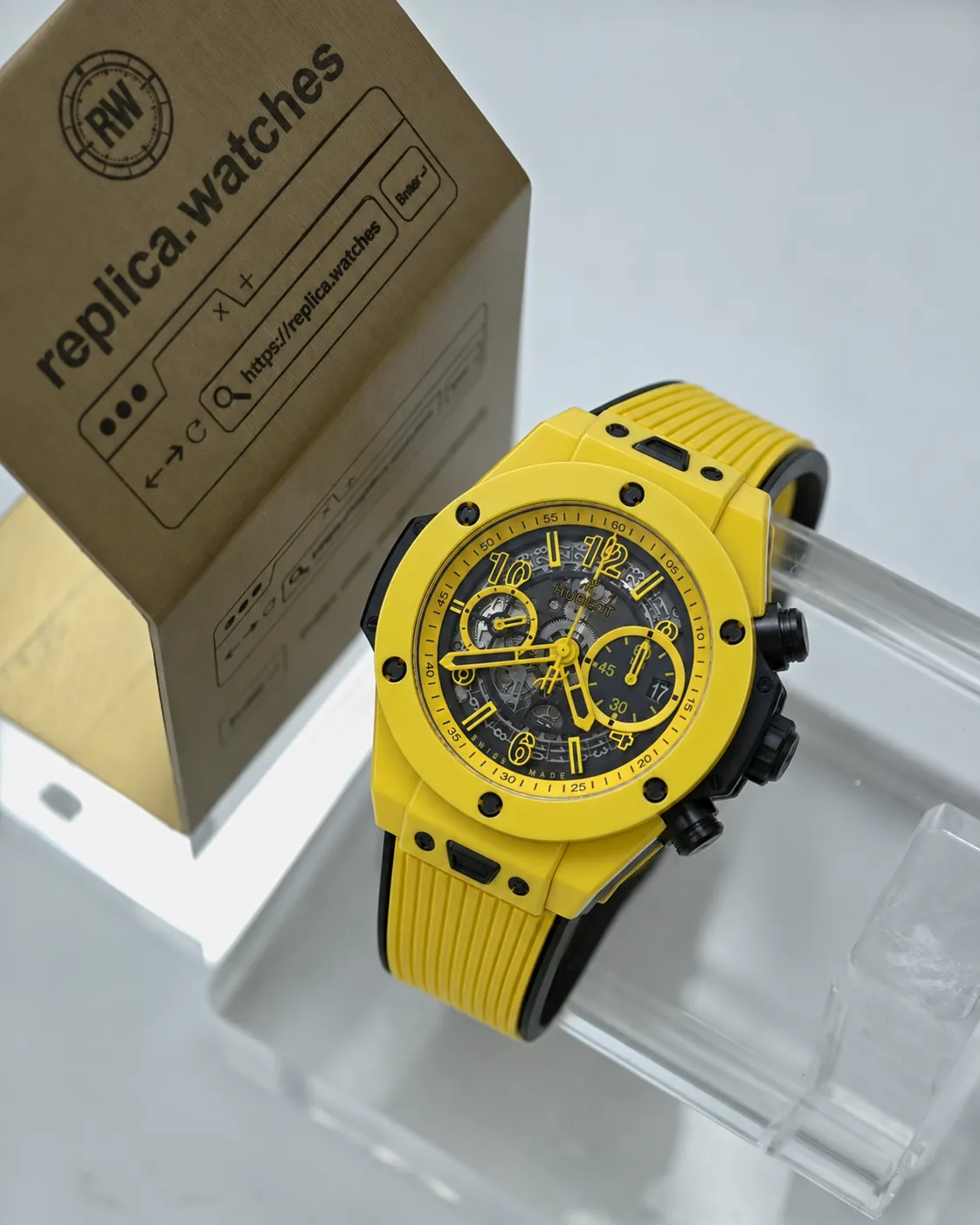 Replica Hublot Big Bang Unico Yellow Magic 441.CY.471Y.RX 42mm Yellow Ceramic 1280 Movement Z Factory Watch