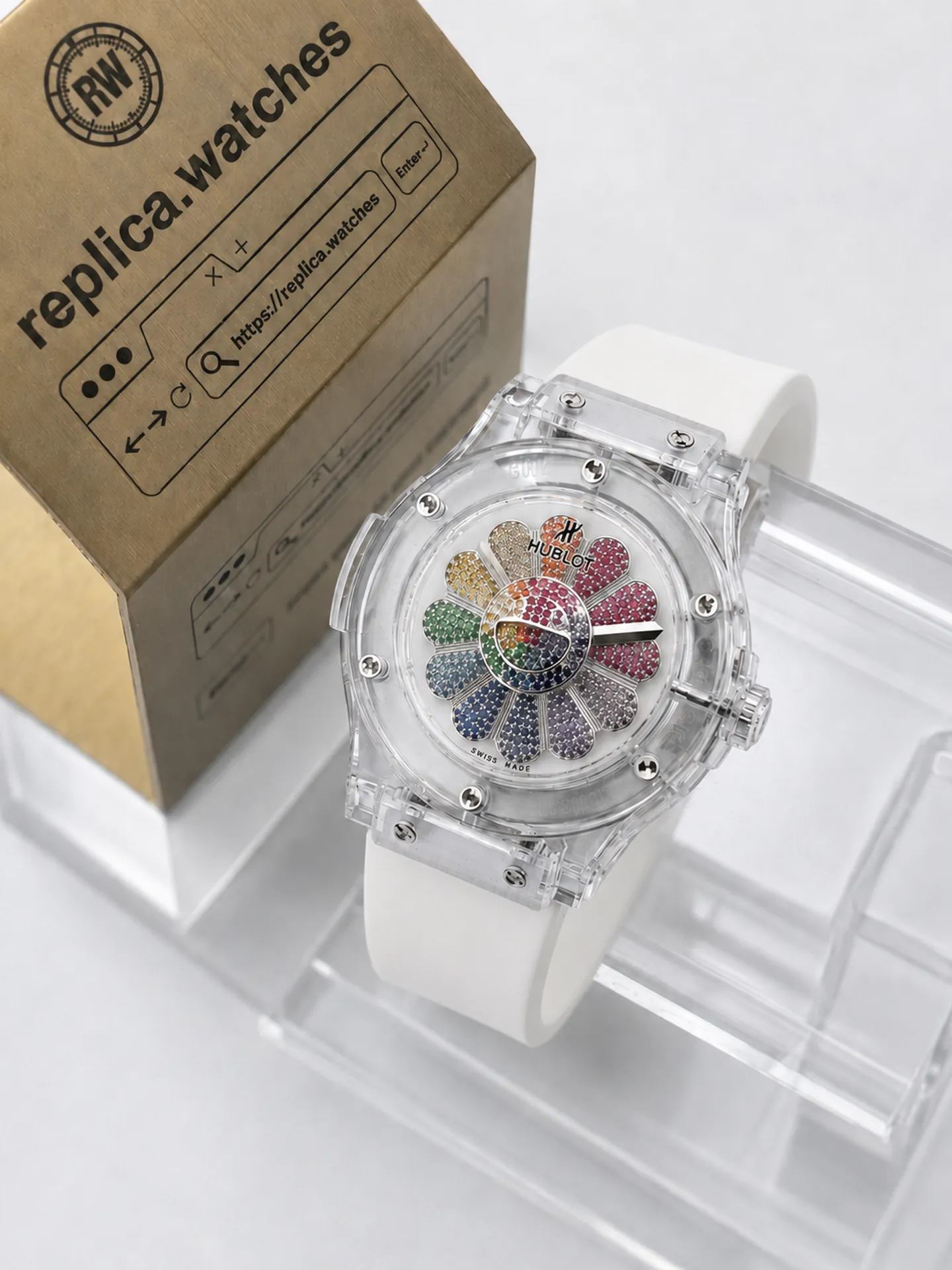 Replica Hublot Classic Fusion Takashi Murakami 507.JX.0800.RT.TAK21 Sapphire 45mm Watch