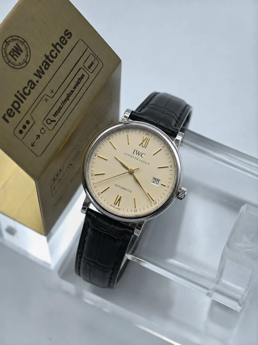 Replica IWC Portofino Automatic IW356517 Silver Dial 40mm V7 Factory Watch