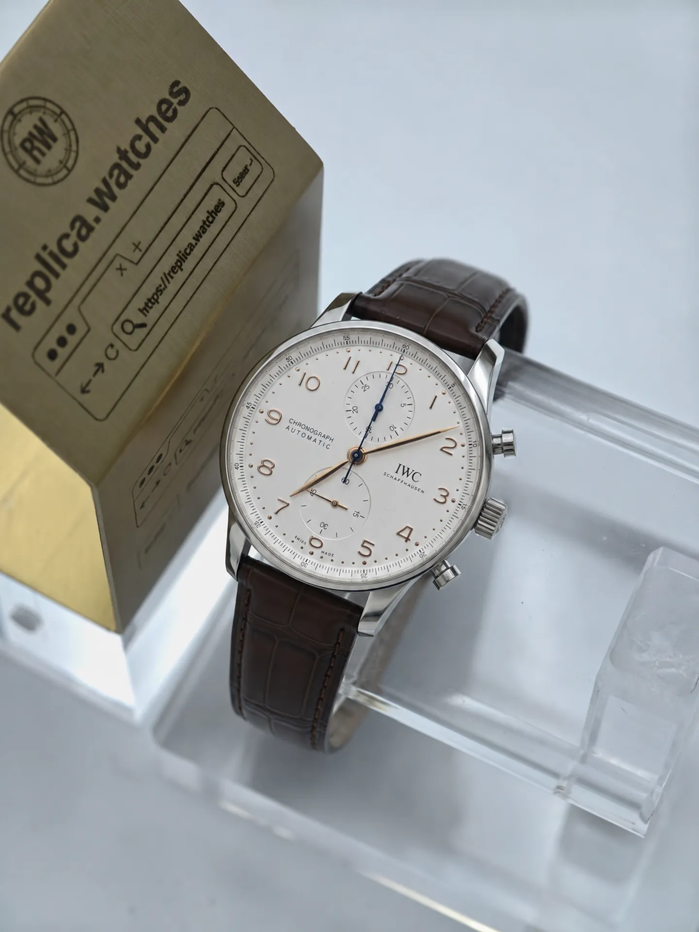 Replica IWC Portugieser Chrono IW371604 Silver Dial 41mm Z Factory Watch