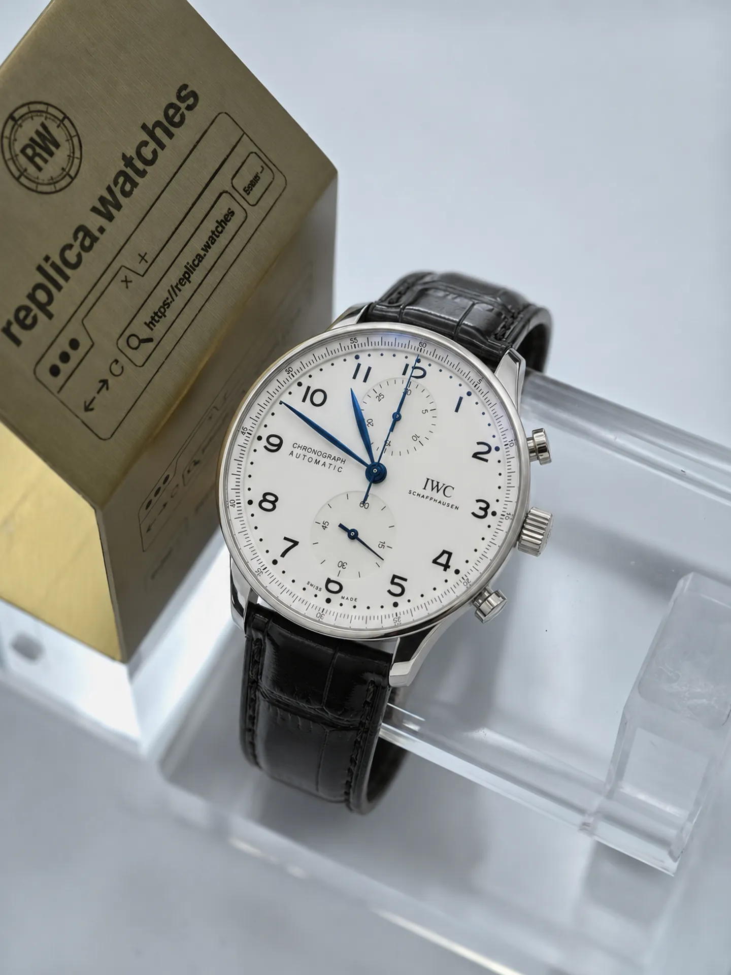 Replica IWC Portugieser Chrono 150th Anniversary IW371605 Silver Dial 41mm Z Factory Watch