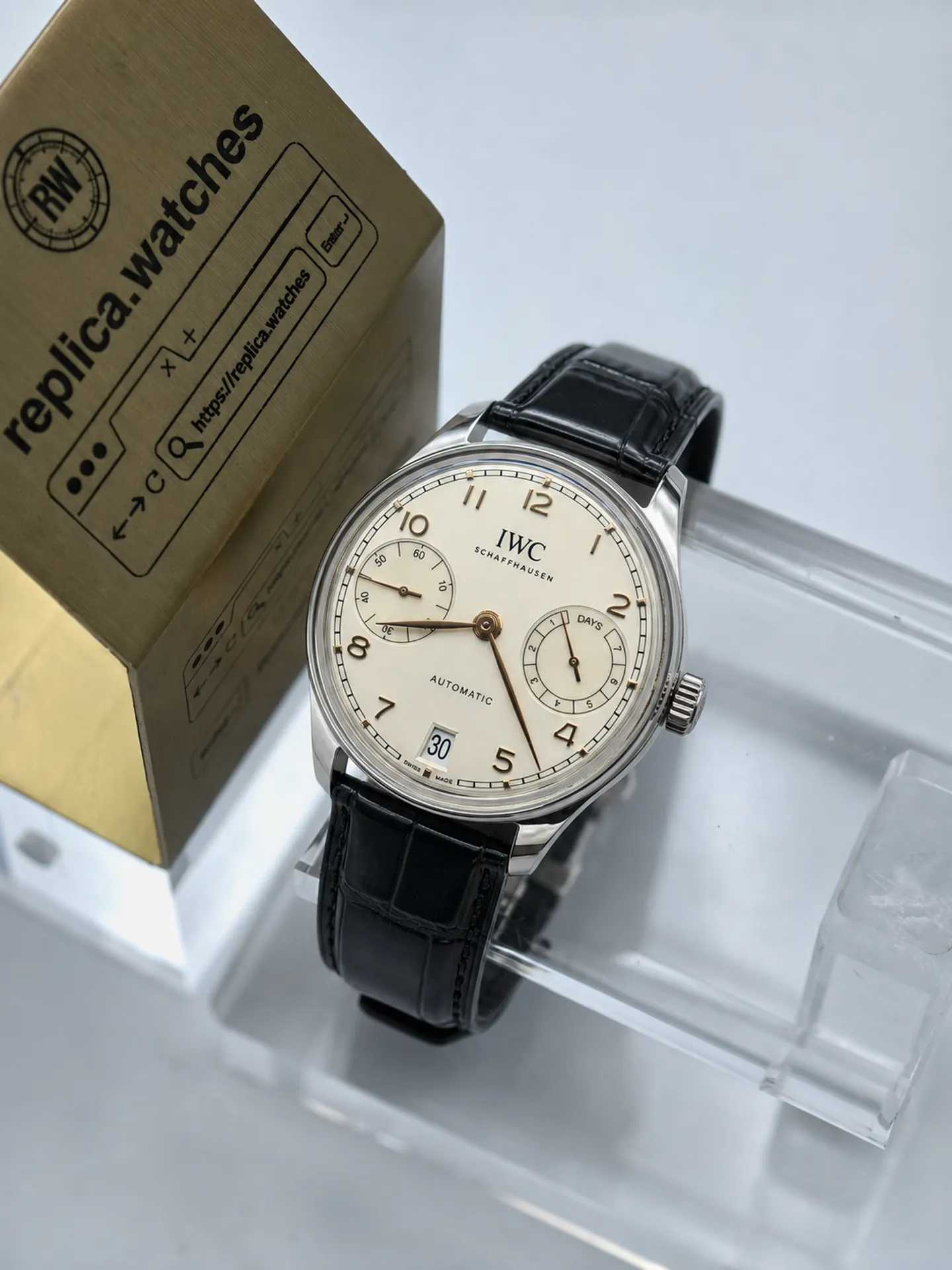 Replica IWC Portugieser Automatic IW501701 Silver Dial 42mm Power Reserve APS Factory Watch