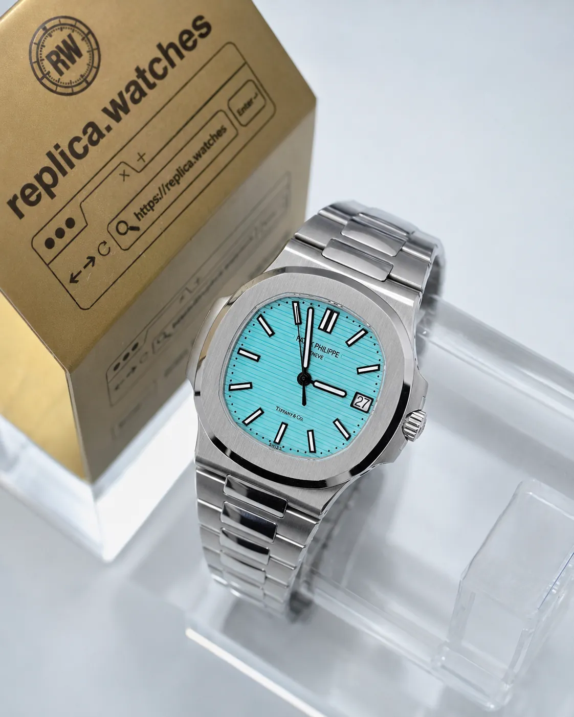 Replica Patek Philippe Nautilus 5711/1A-018 40mm Tiffany Blue Dial 26-330 SC 170th Anniv 3K Factory Watch