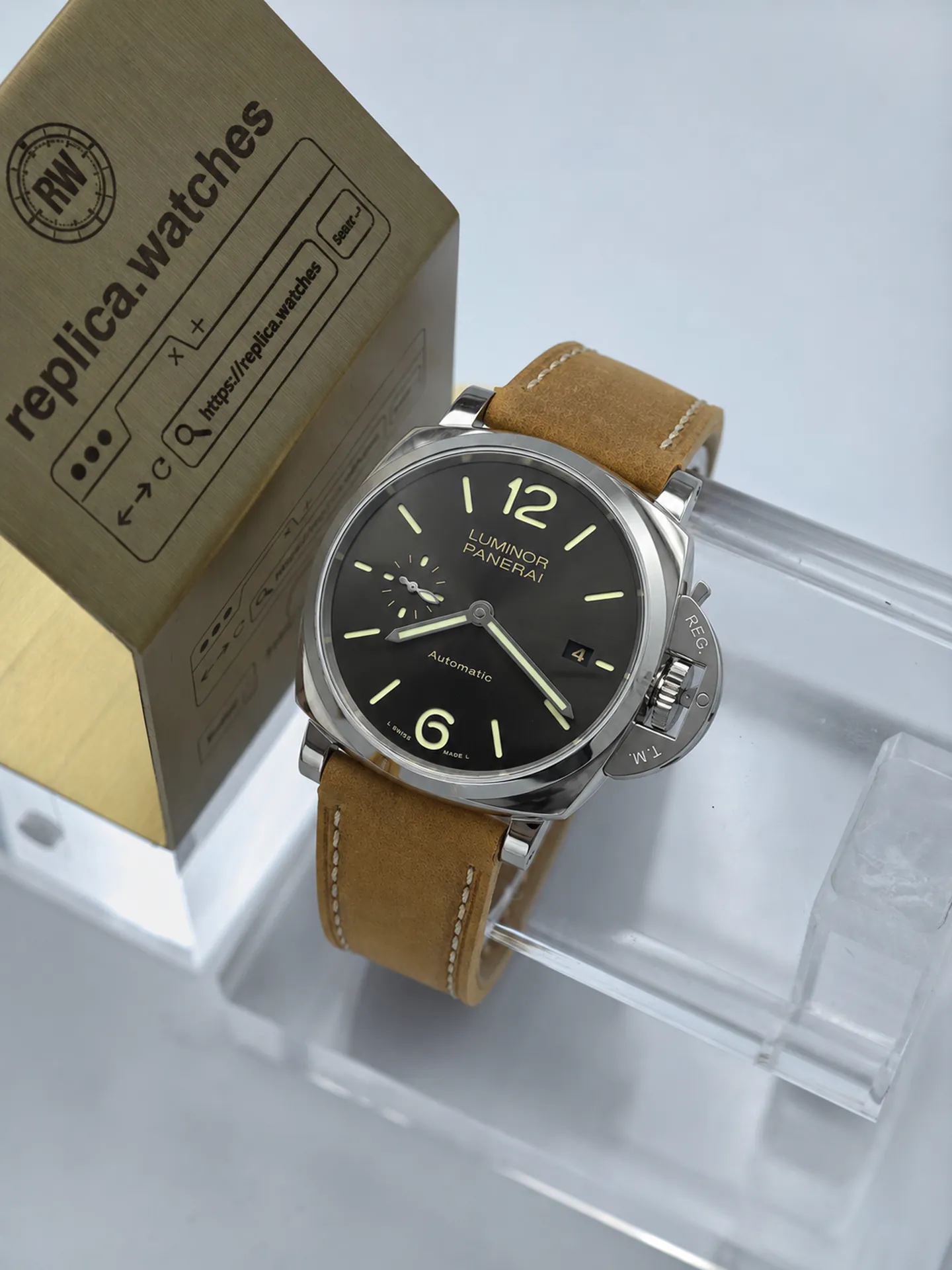 Replica Panerai Luminor Due PAM00904 Grey Dial 42mm Steel VS Factory Watch
