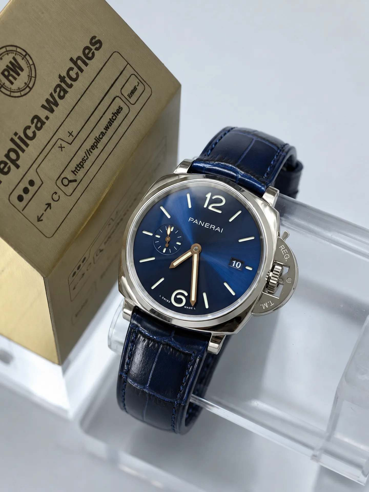 Replica Panerai Luminor Due PAM01274 Blue Sunray Dial 42mm Steel VS Factory Watch