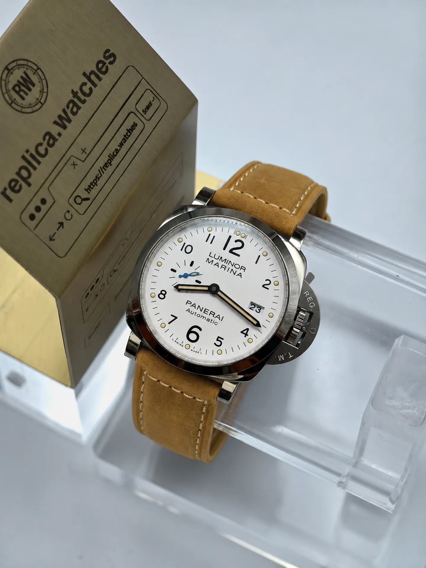 Replica Panerai Luminor Marina 1950 3 Days PAM1499 White Dial 44mm HW Factory Watch