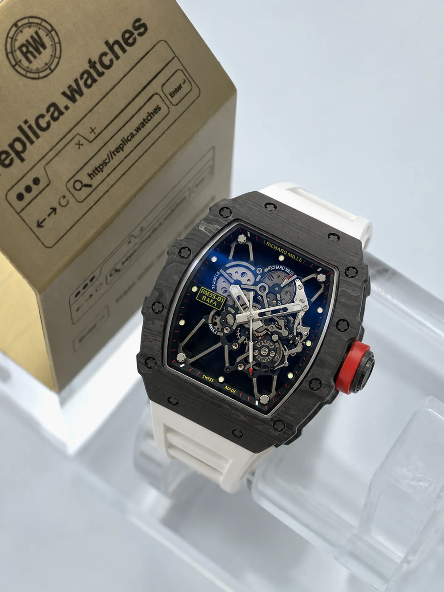 Replica Richard Mille RM 35-01 RAFA Nadal Carbon Skeleton 42mm BBR Factory Watch